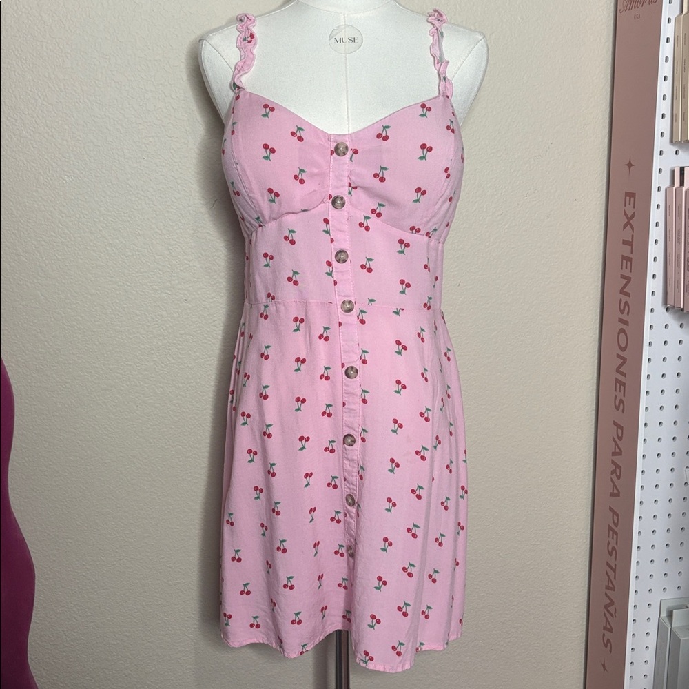 Muse Pink Cherry Print Chemise